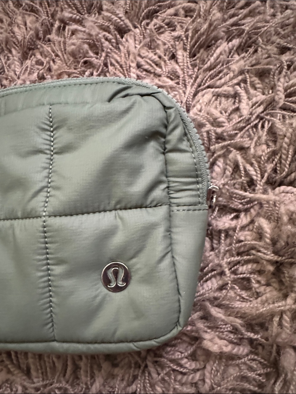 LIKE NEW |  Lululemon | Quilted Sage Green Belt Bag - Picture 6 of 9
